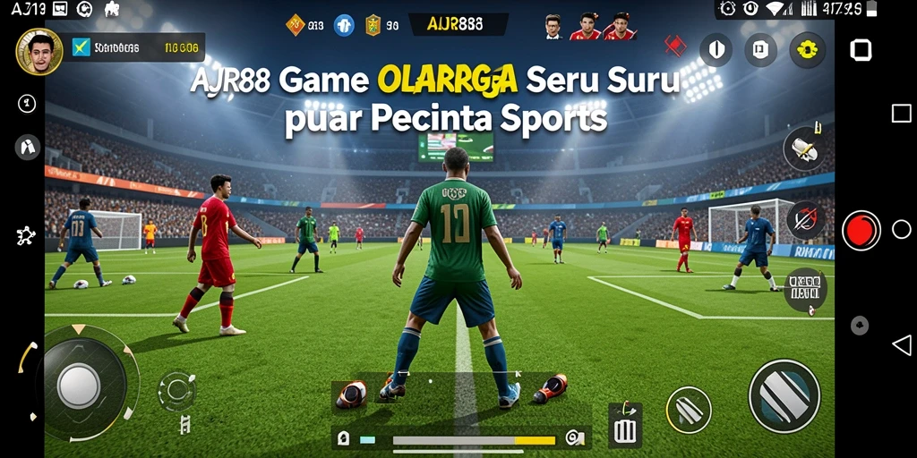 Screenshot gameplay AJR88 menampilkan aksi seru olahraga.