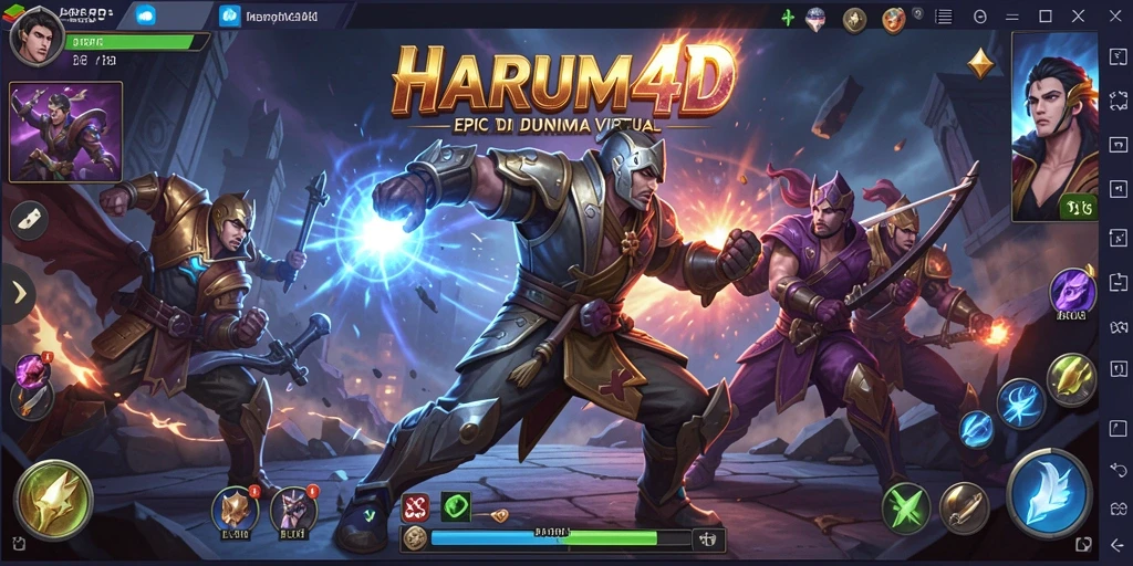 Screenshot gameplay HARUM4D menampilkan momen pertarungan yang mendebarkan.