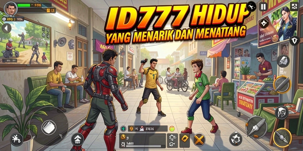 Tampilan gameplay menunjukkan interaksi karakter dalam simulasi kehidupan.
