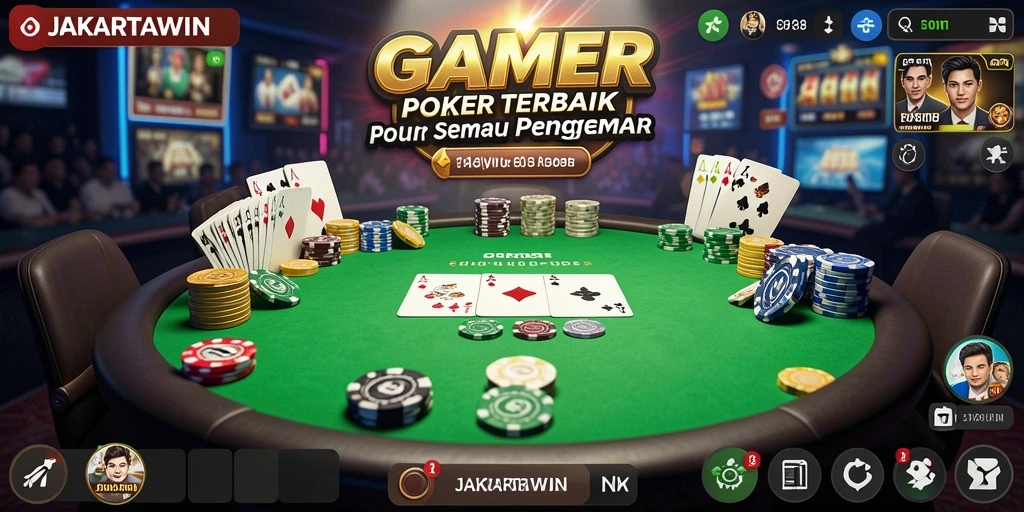 Tampilan menarik JAKARTAWIN saat bermain poker online.