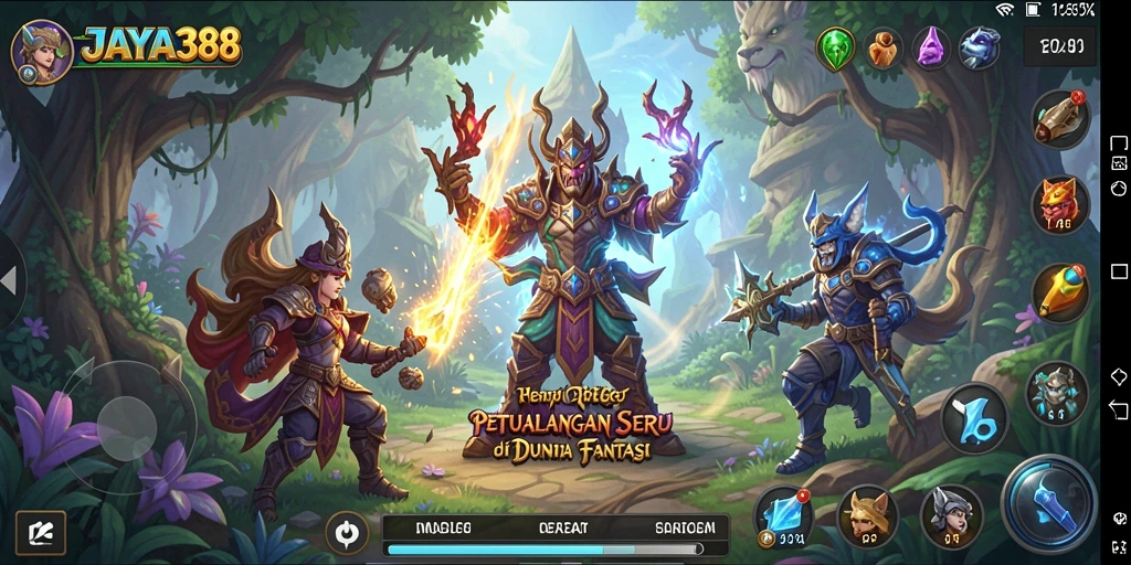 Tampilan gameplay yang menarik dalam petualangan JAYA388.