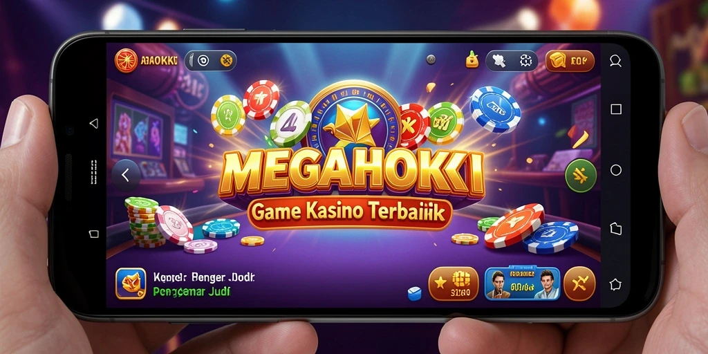 Tampilan gameplay seru di MEGAHOKI dengan berbagai permainan kasino.