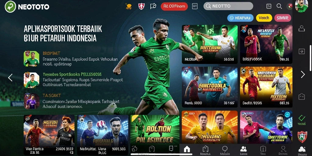 Tampilan utama NEOTOTO dengan fitur taruhan yang menarik.