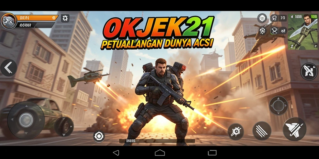 Screenshot gameplay seru OKJEK21 menunjukkan momen menegangkan.