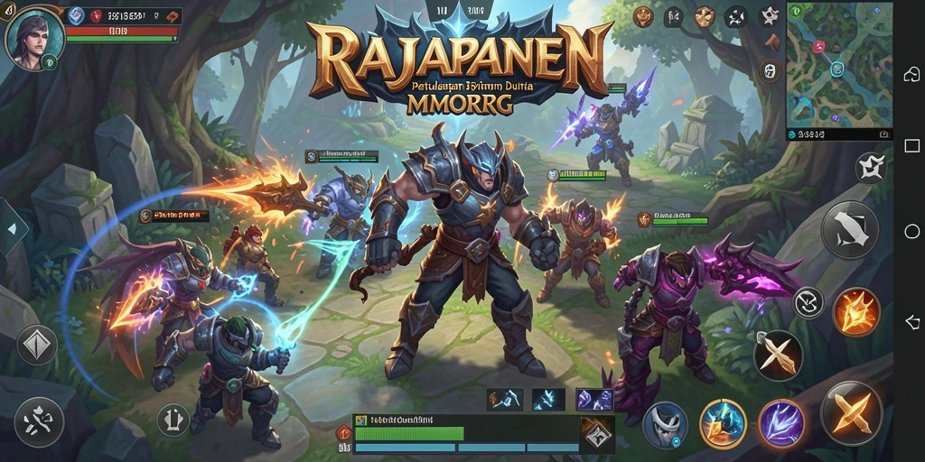 Gameplay petualangan epik dan interaksi multiplayer dalam RAJAPANEN.