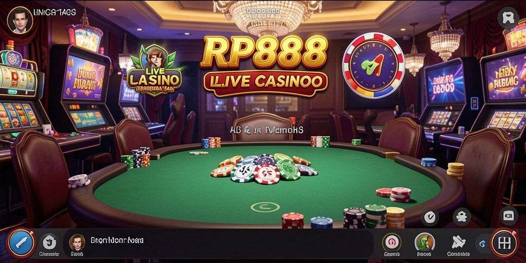 Screenshot utama RP888 yang menunjukkan gameplay Live Casino yang menarik.