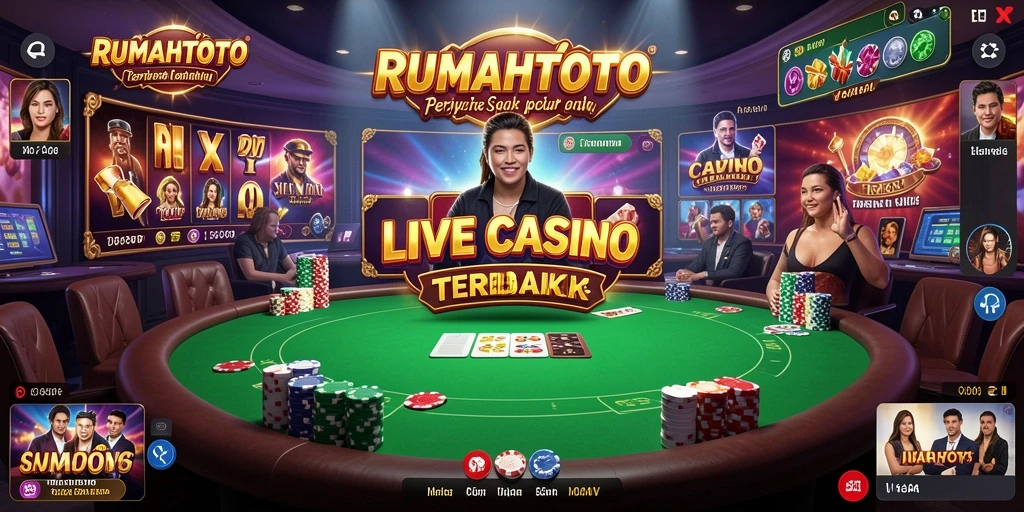Tampilan menarik dari gameplay RUMAHTOTO Live Casino.