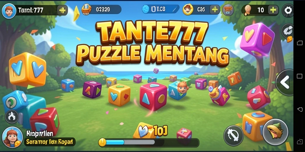 Screenshot gameplay TANTE777 menampilkan tantangan puzzle yang menarik.