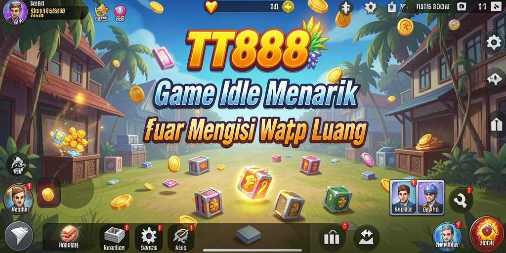 Screenshot utama TTT888 menampilkan gameplay Idle yang mengasyikkan.